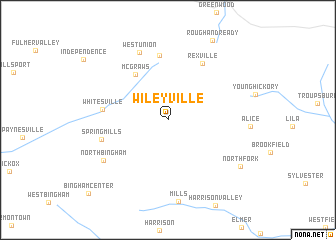 map of Wileyville