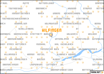 map of Wilfingen