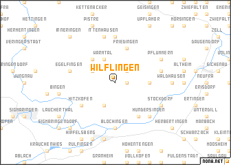 map of Wilflingen