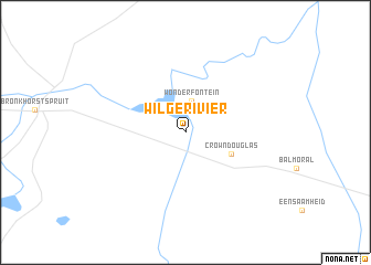 map of Wilgerivier