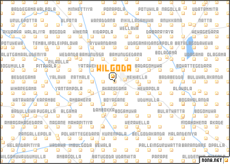 map of Wilgoda