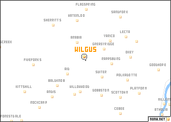 map of Wilgus