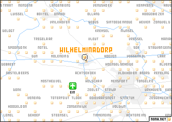 map of Wilhelminadorp