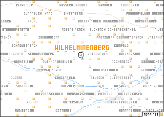 map of Wilhelminenberg