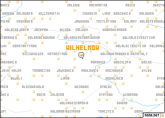 map of Wilhelmów