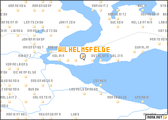 map of Wilhelmsfelde