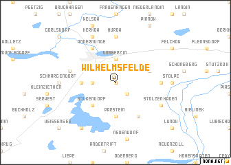 map of Wilhelmsfelde