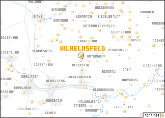 map of Wilhelmsfeld