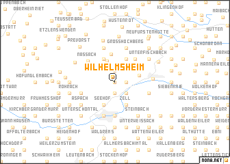 map of Wilhelmsheim