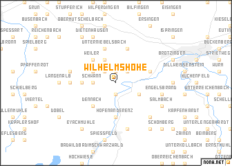 map of Wilhelmshöhe