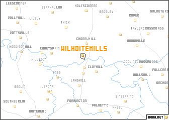 map of Wilhoite Mills