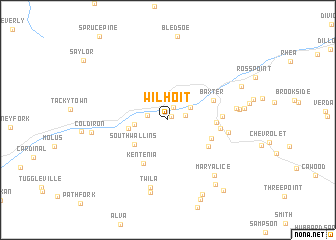 map of Wilhoit