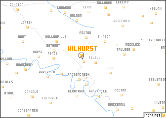 map of Wilhurst