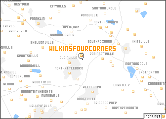 map of Wilkins Four Corners