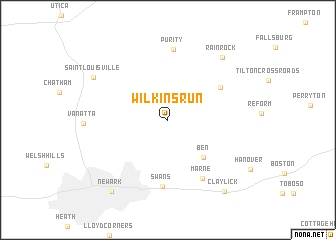 map of Wilkins Run