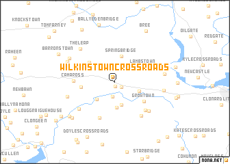 map of Wilkinstown Cross Roads