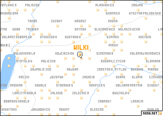 map of Wilki