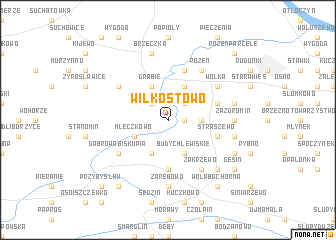 map of Wilkostowo