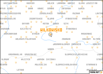 map of Wilkowisko