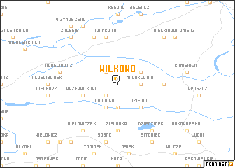 map of Wilkowo