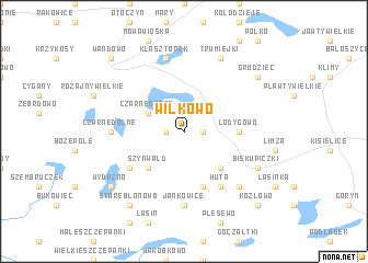 map of Wilkowo