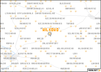 map of Wilkowo