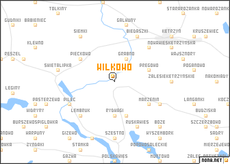 map of Wilkowo