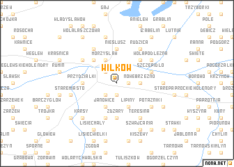 map of Wilków