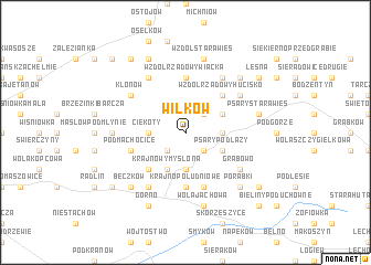 map of Wilków