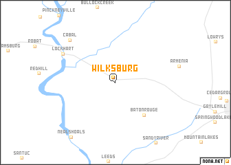 map of Wilksburg