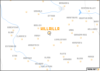 map of Willailla