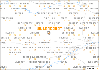 map of Willancourt