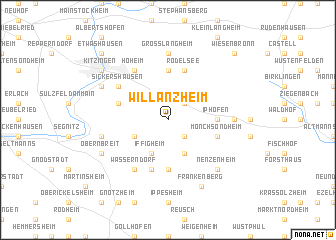 map of Willanzheim