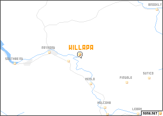 map of Willapa