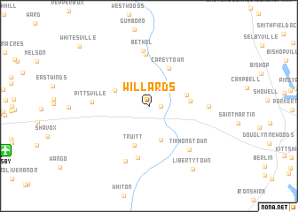 map of Willards