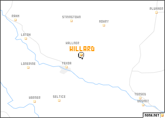 map of Willard