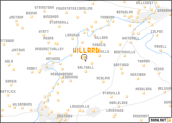 map of Willard