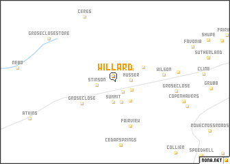 map of Willard