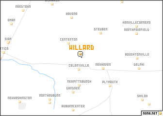 map of Willard