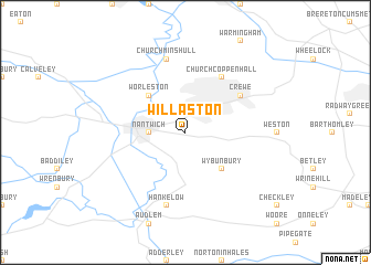 map of Willaston