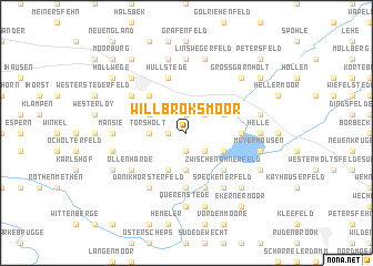 map of Willbroksmoor