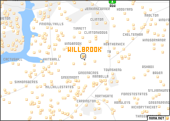 map of Willbrook