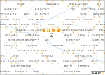 map of Willeman