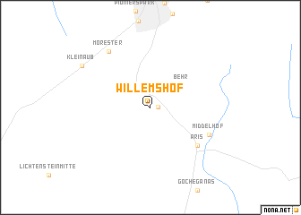 map of Willemshof