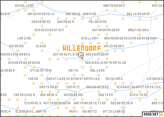 map of Willendorf