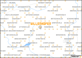 map of Willenhofen