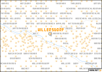 map of Willersdorf