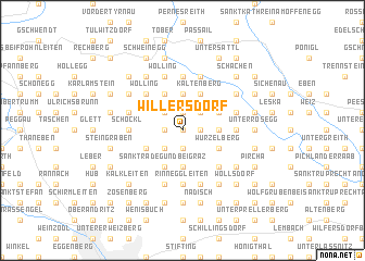 map of Willersdorf