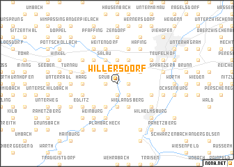 map of Willersdorf