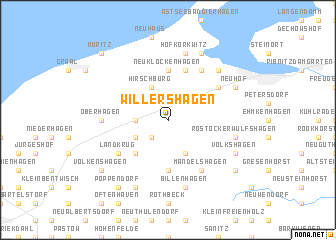 map of Willershagen